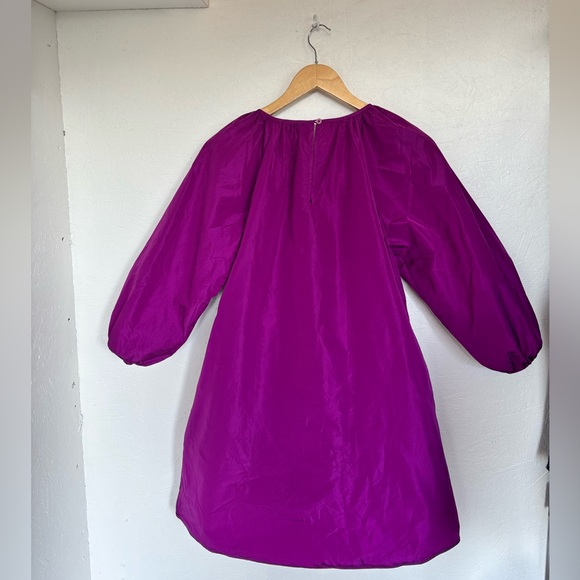 NWT Wilfred Aritzia Oversized Cava Purple Fuchsia Luminous Violet Trapeze Dress - Picture 9 of 17